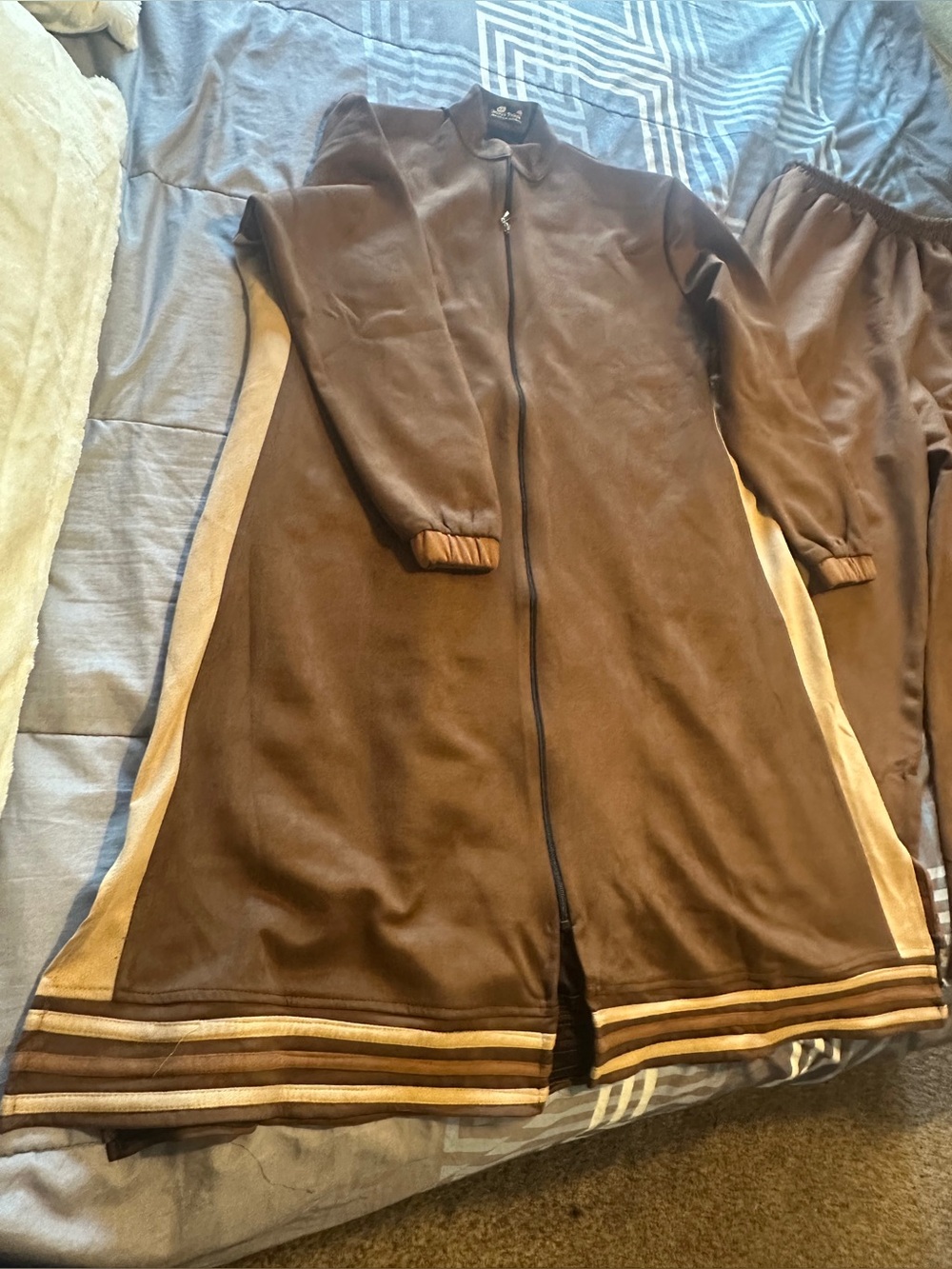 3baya 7kaya Brown Jacket with Tan Details